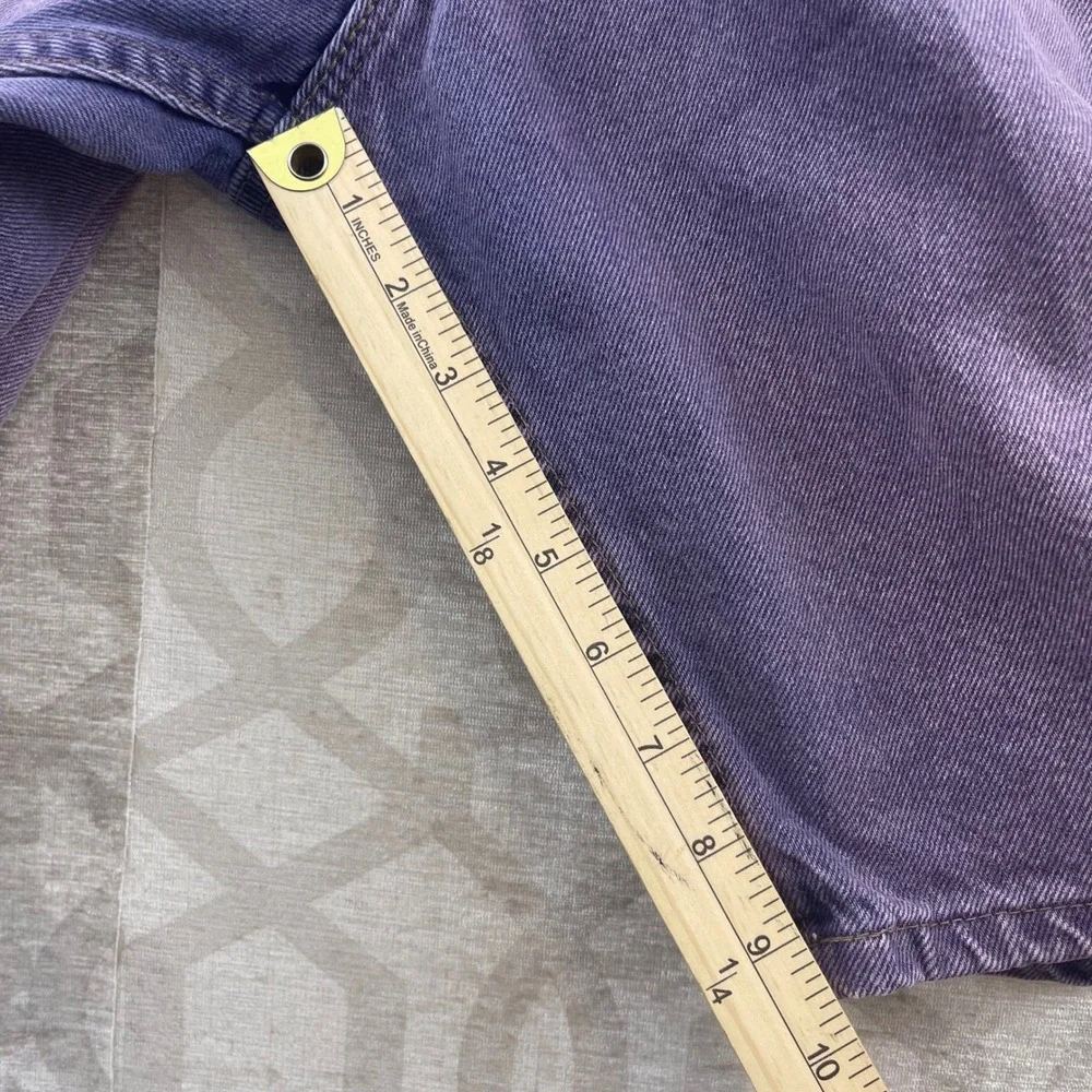 Levi Strauss 550 Mens Purple Denim Shorts Size 38x L Vintage Blue Tab USA Made - Picture 4 of 9